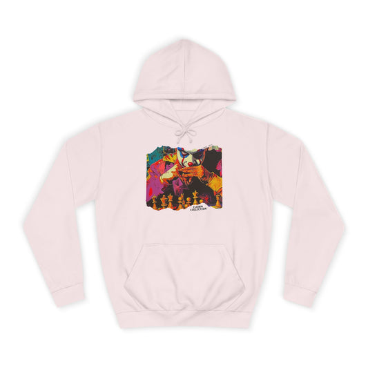 The Strategic Joker - Light Pink Chess Hoodie