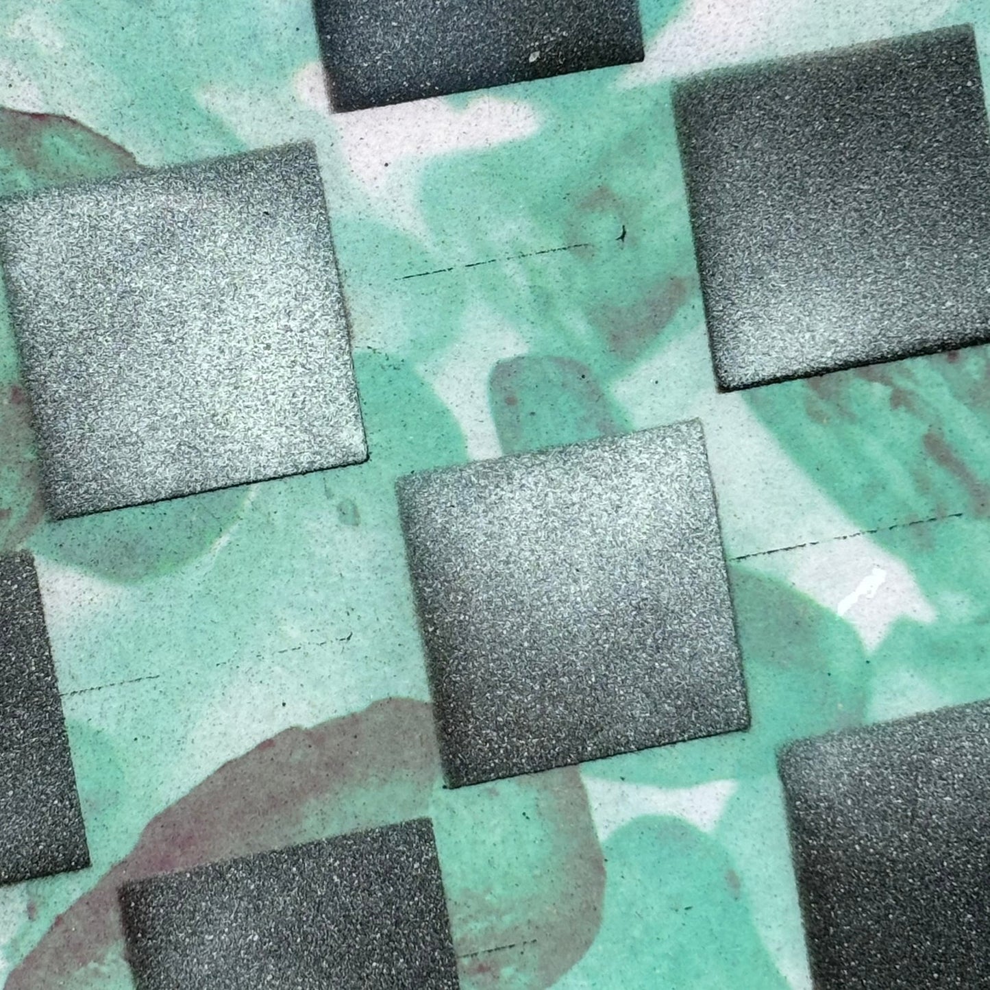 Green Rocks - Resin Coated Chess Board