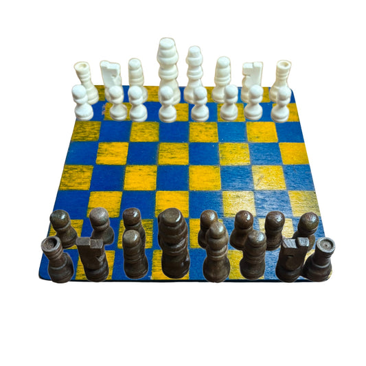 Yellow Blue - Mini Chess Set
