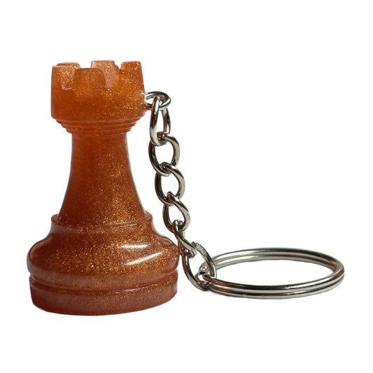 The Orange Rook - Handmade Resin Keychain