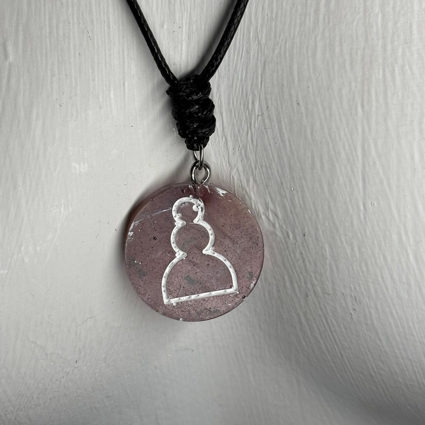 Sand Pawn - Handmade Resin Chess Necklace