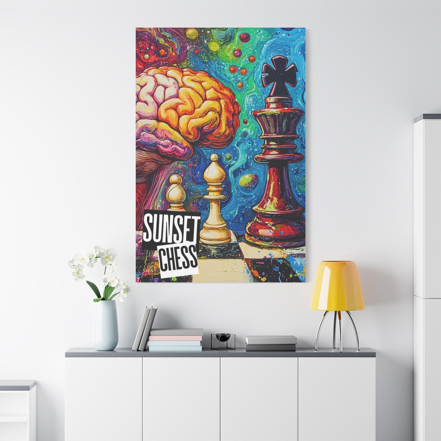Brain Power - Canvas Chess Print 40"x60"