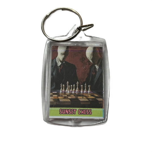 Sock Face - Chess  Photo Keychain