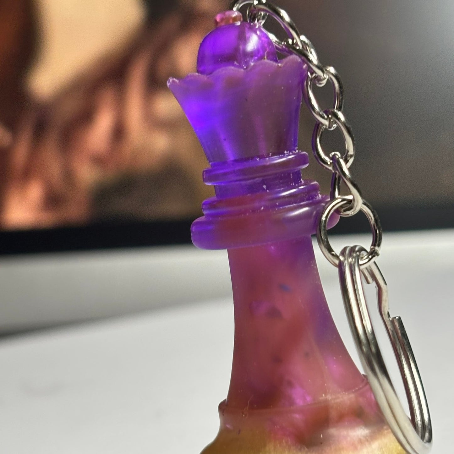 Royal Space Queen - Handmade Resin Keychain