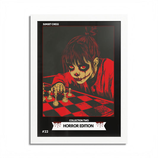 Horror Edition - Collection 2 Card #22 - Sunset Card Poster Framed 12"x16"