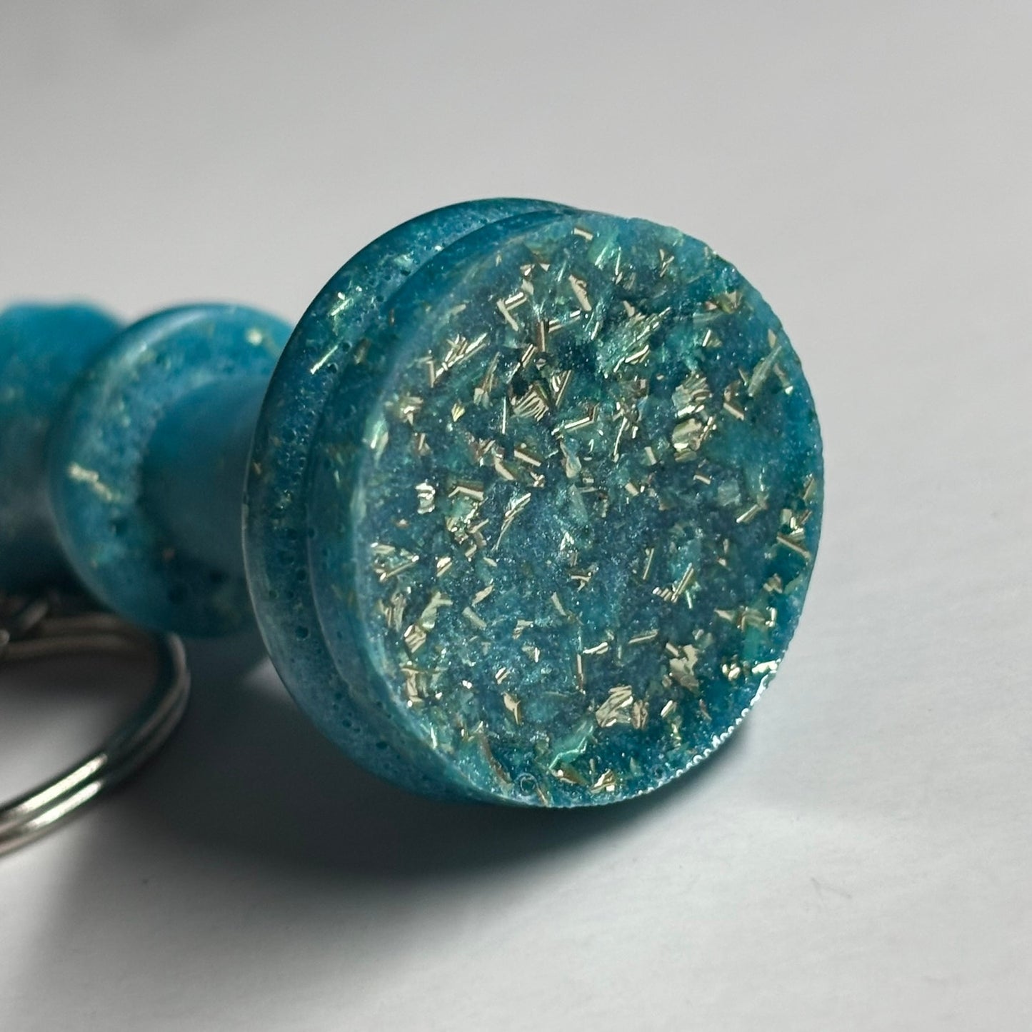 Iced Blue Queen - Handmade Resin Keychain