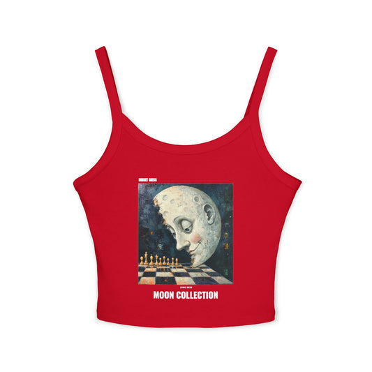 Blushing Moon - Red Women's Tank Top