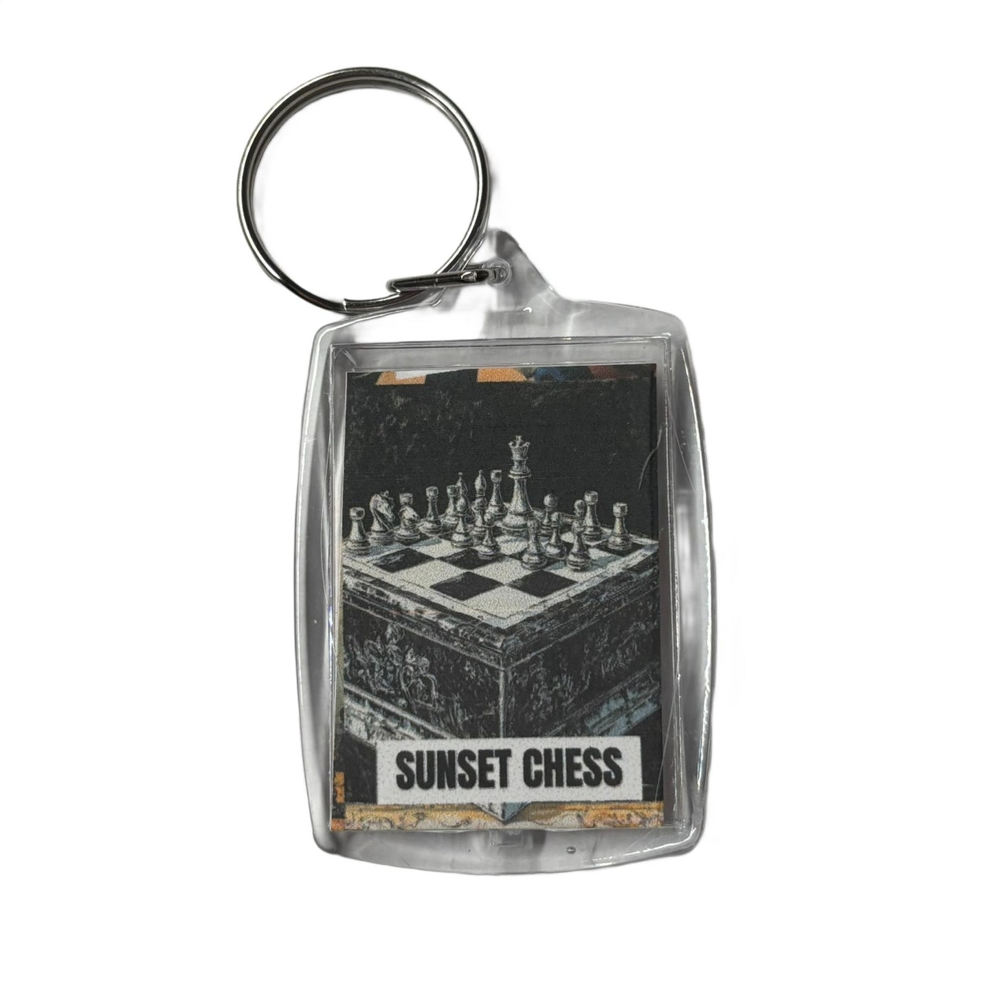 Old School - Chess  Photo Keychain