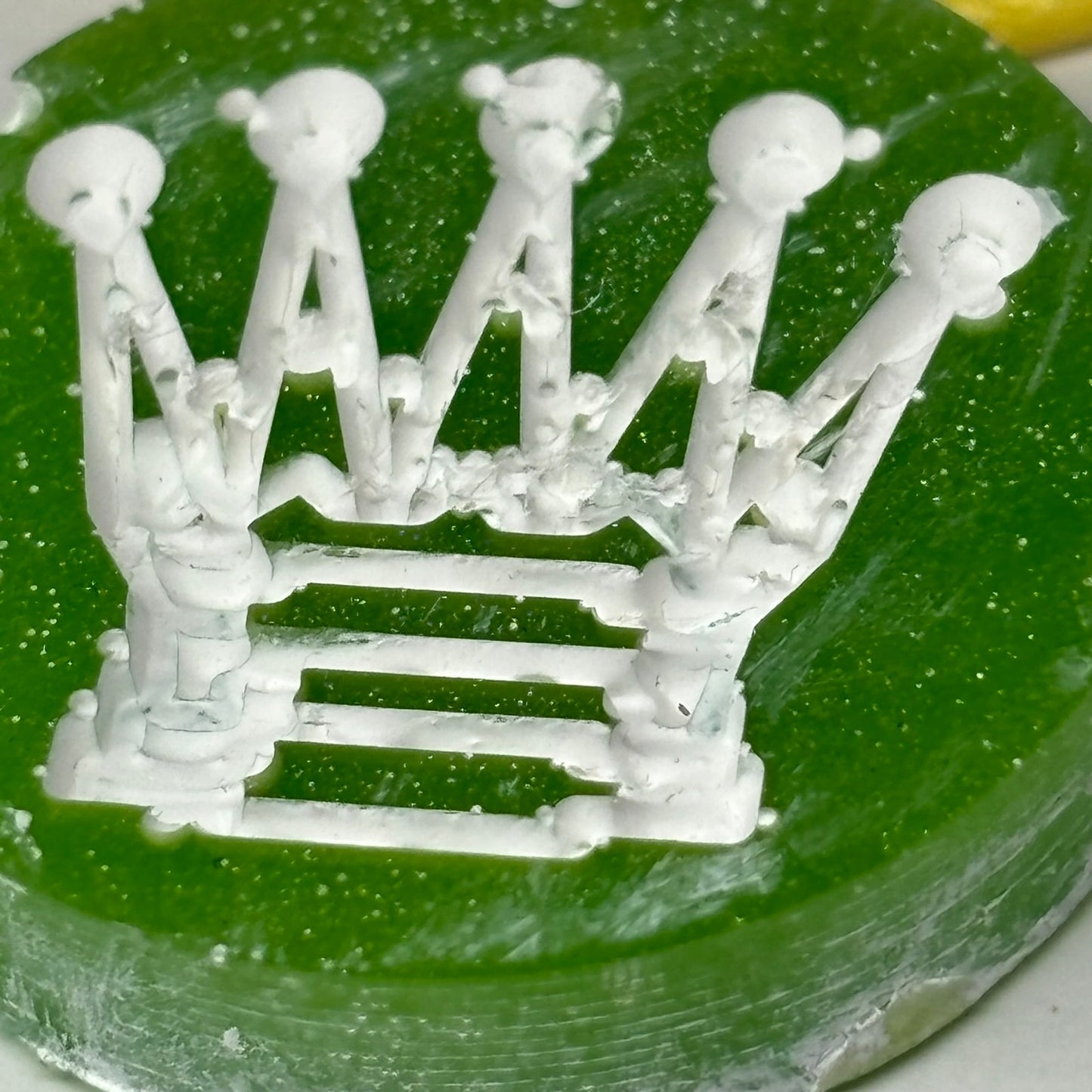 Green Queen - Handmade Resin Chess Necklace