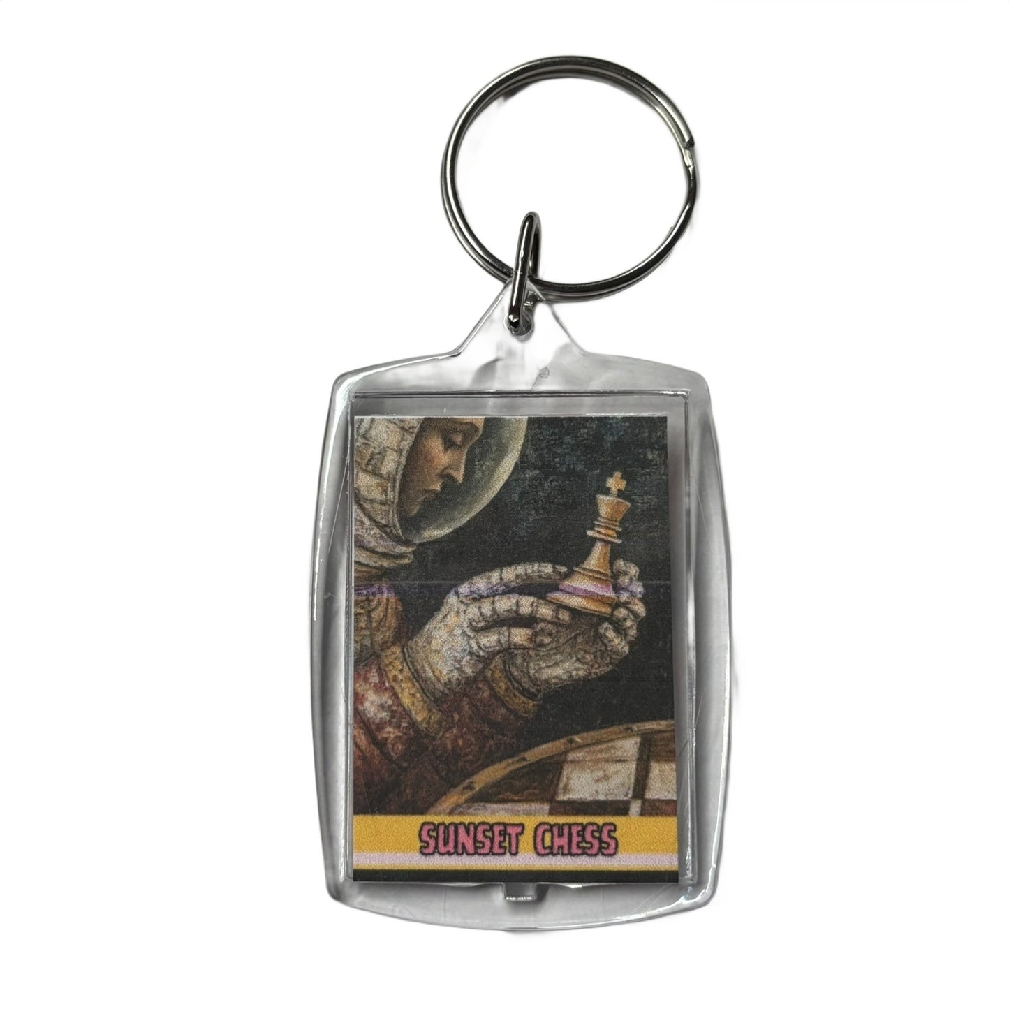 Space king - Chess  Photo Keychain