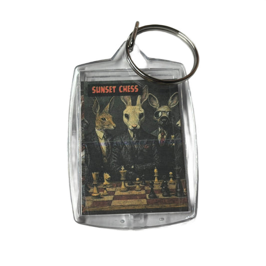 Tuxedo Beasts - Chess  Photo Keychain