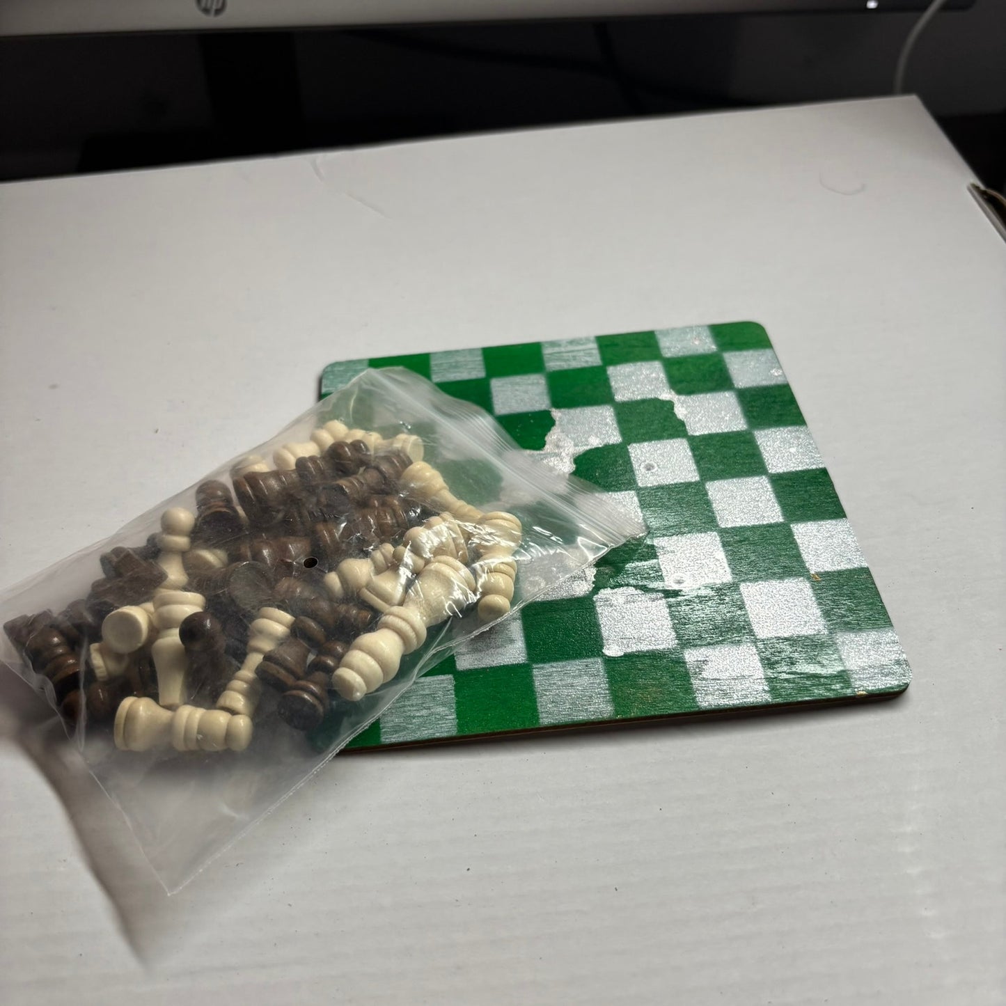 Green Chrome - Mini Chess Set