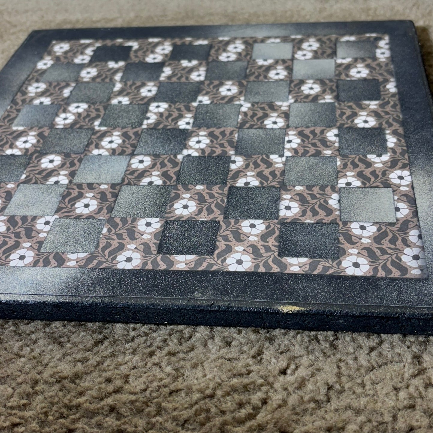 Vintage Mist - Scrapbook Chess Board