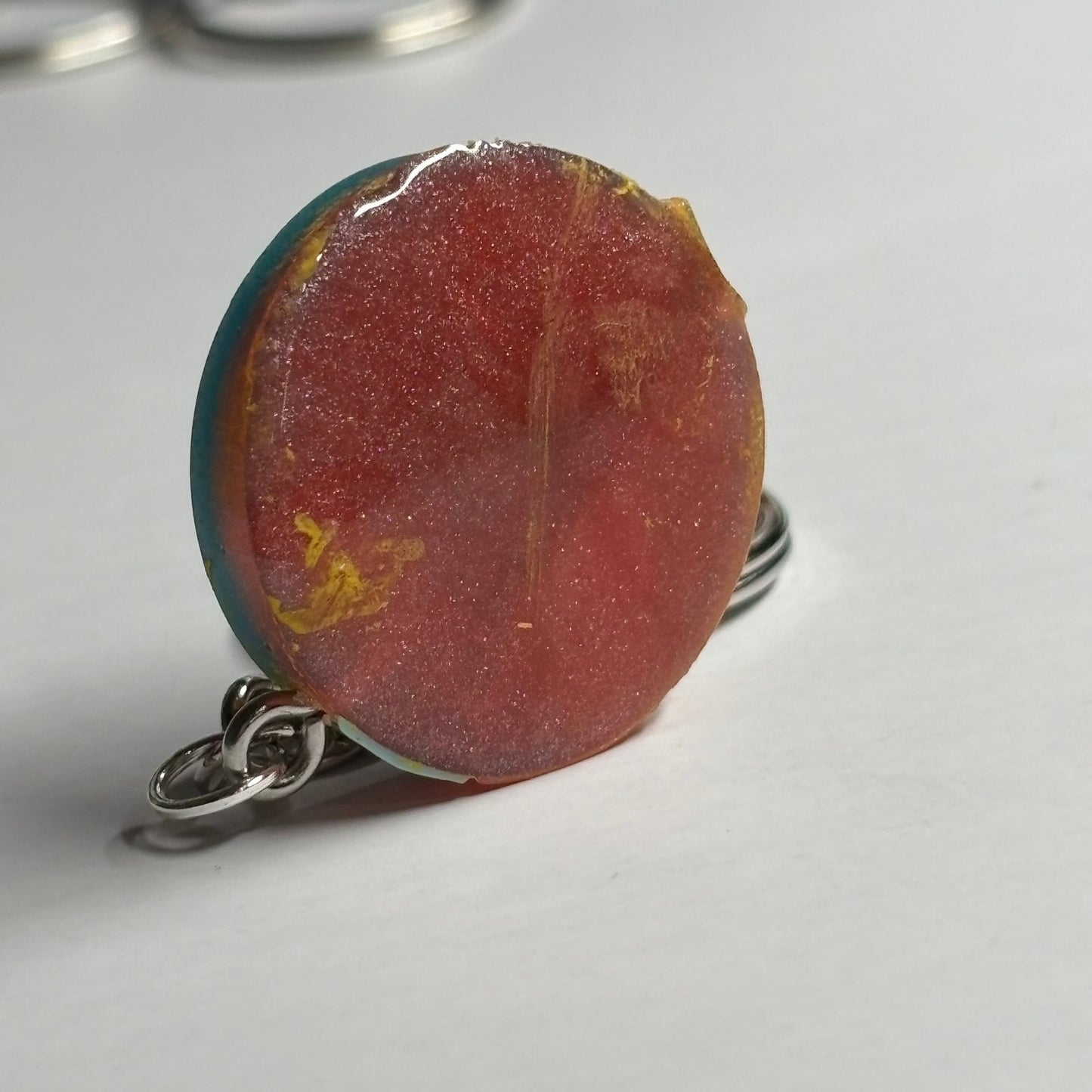 Color Flipped Rook - Handmade Resin Keychain