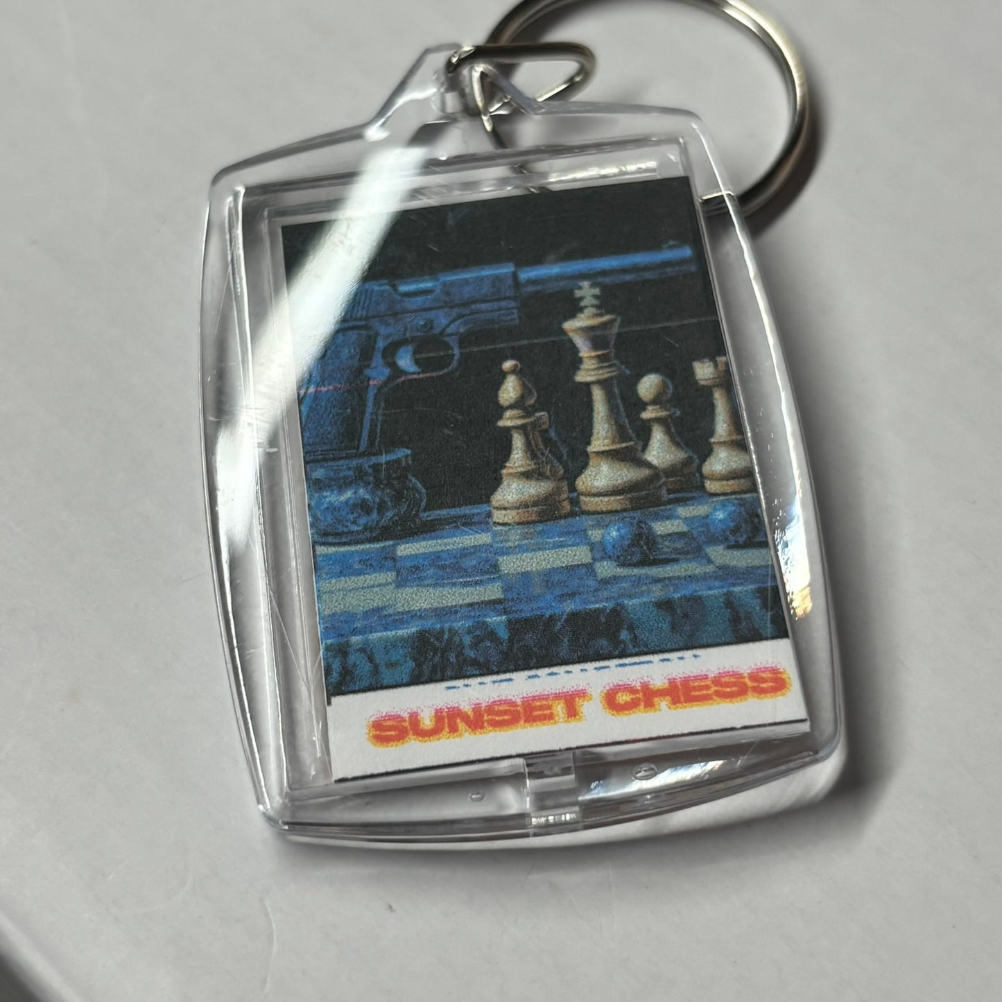 Old School - Chess  Photo Keychain