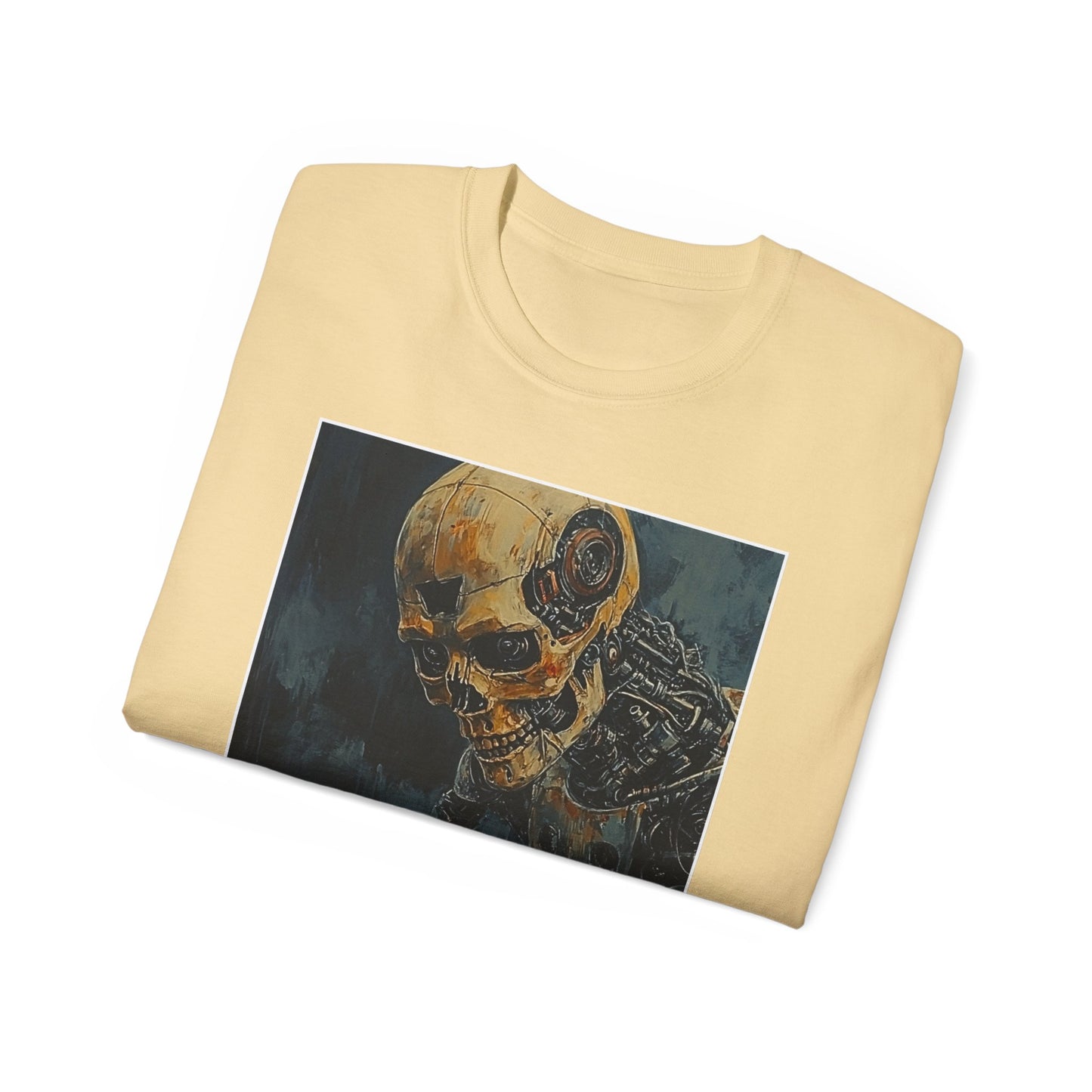 Robot Skeleton - Vegas Gold Chess T Shirt