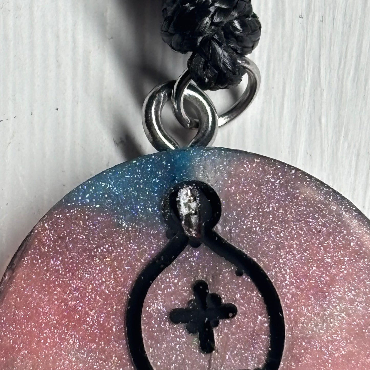 Easy Red Bishop - Handmade Resin Chess Necklace