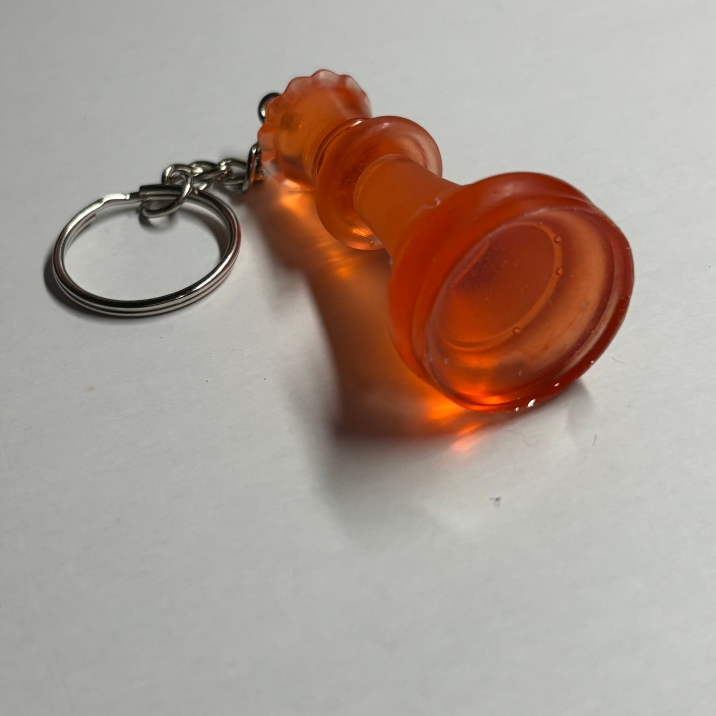 Translucent Orange Queen - Handmade Resin Keychain