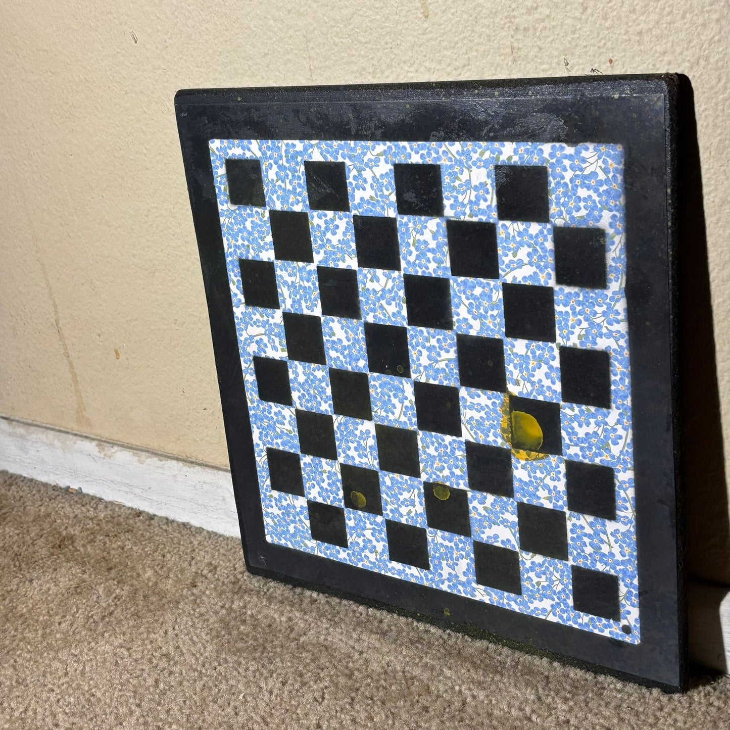 Blue Spring - Scrapbook Chess Board