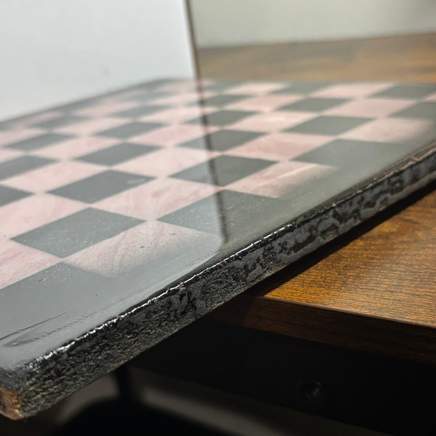 Soft Pink - Resin Coated Chess Board