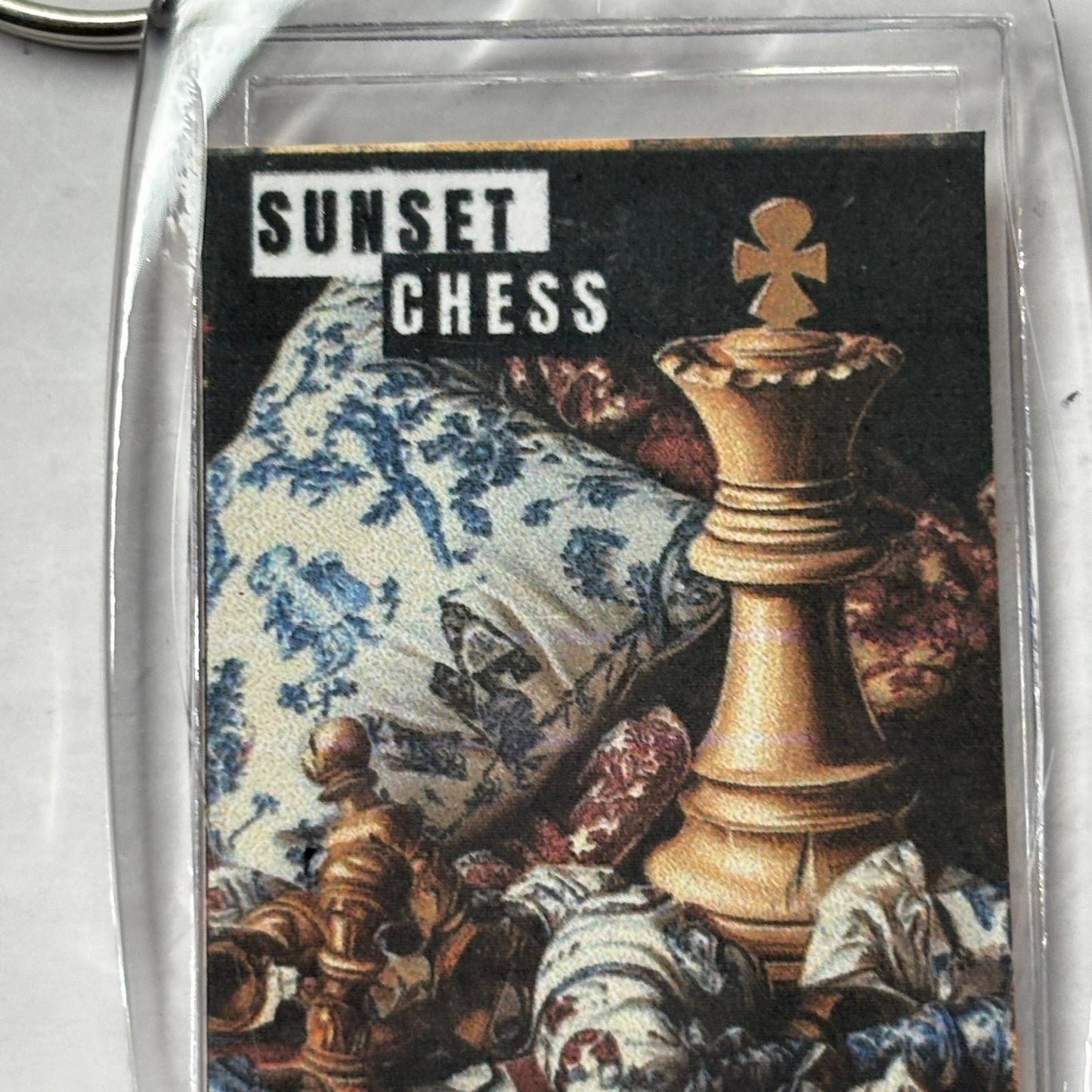 Vintage Style - Chess  Photo Keychain