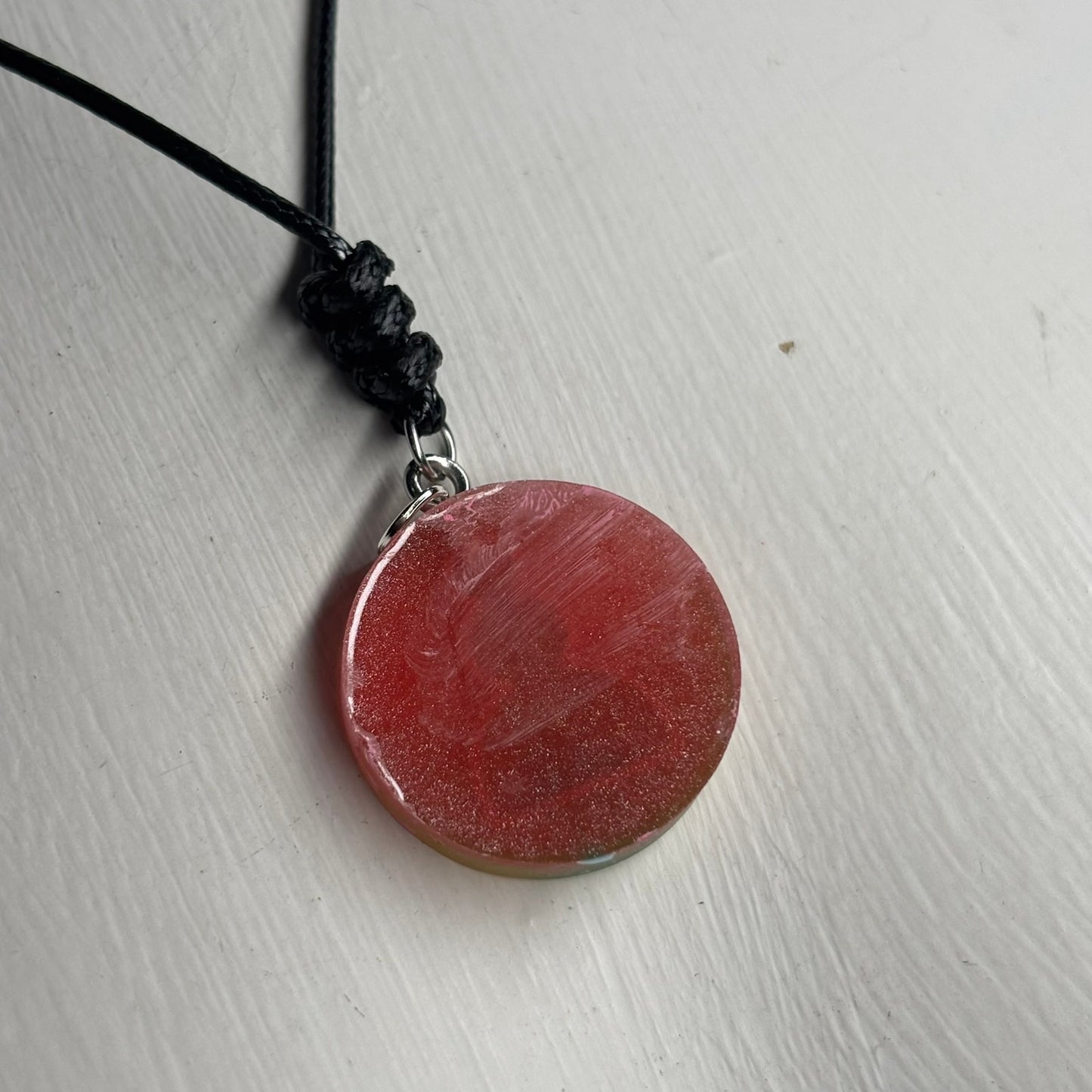 Pink Pawn - Handmade Resin Chess Necklace