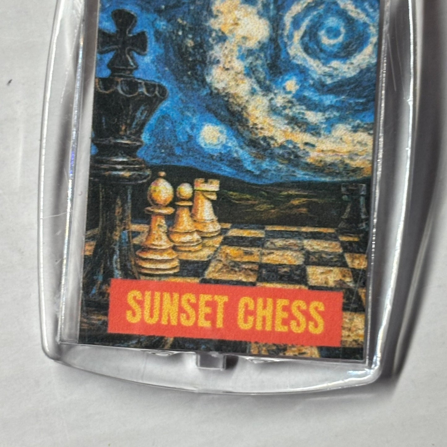Beautiful Skies - Chess  Photo Keychain