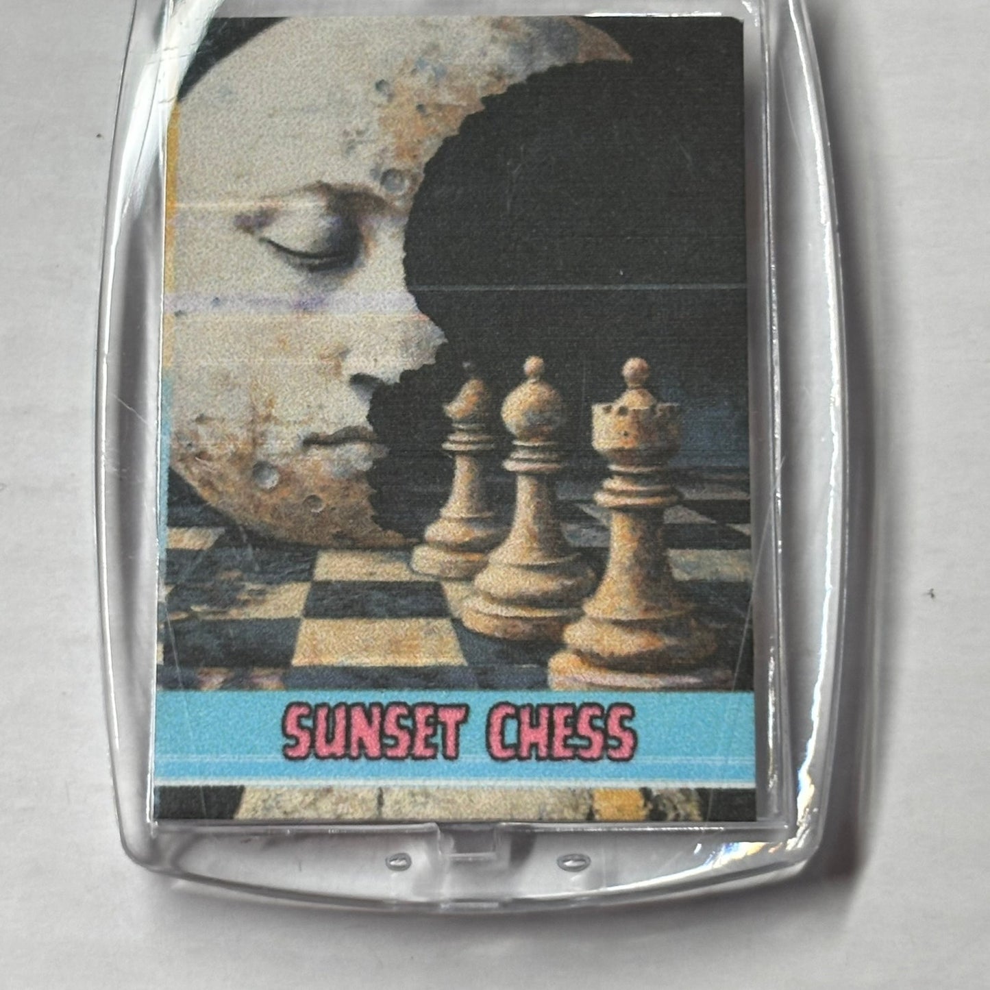 Moon Chakra - Chess  Photo Keychain