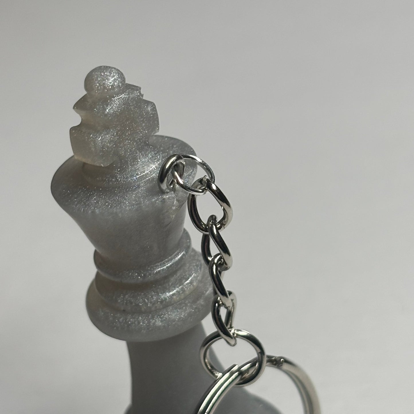 Silver King - Handmade Resin Keychain