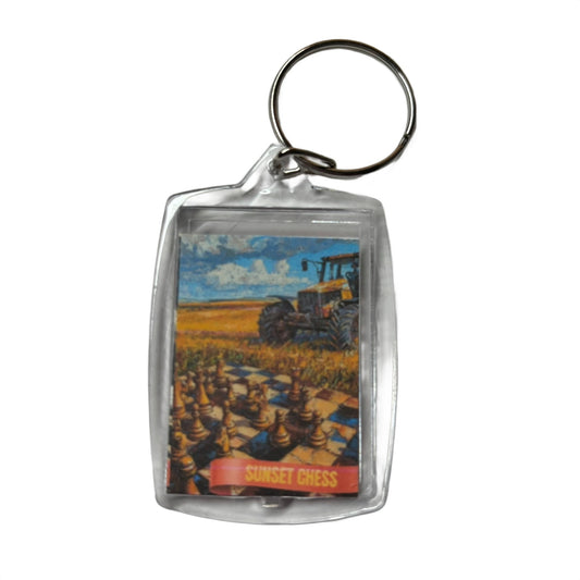 Tractor Farm - Chess  Photo Keychain