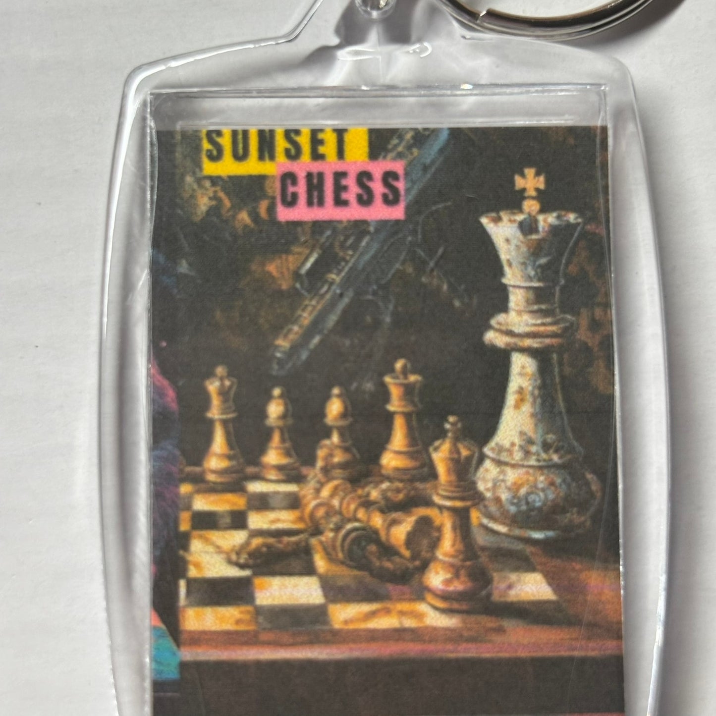 Vintage King - Chess  Photo Keychain