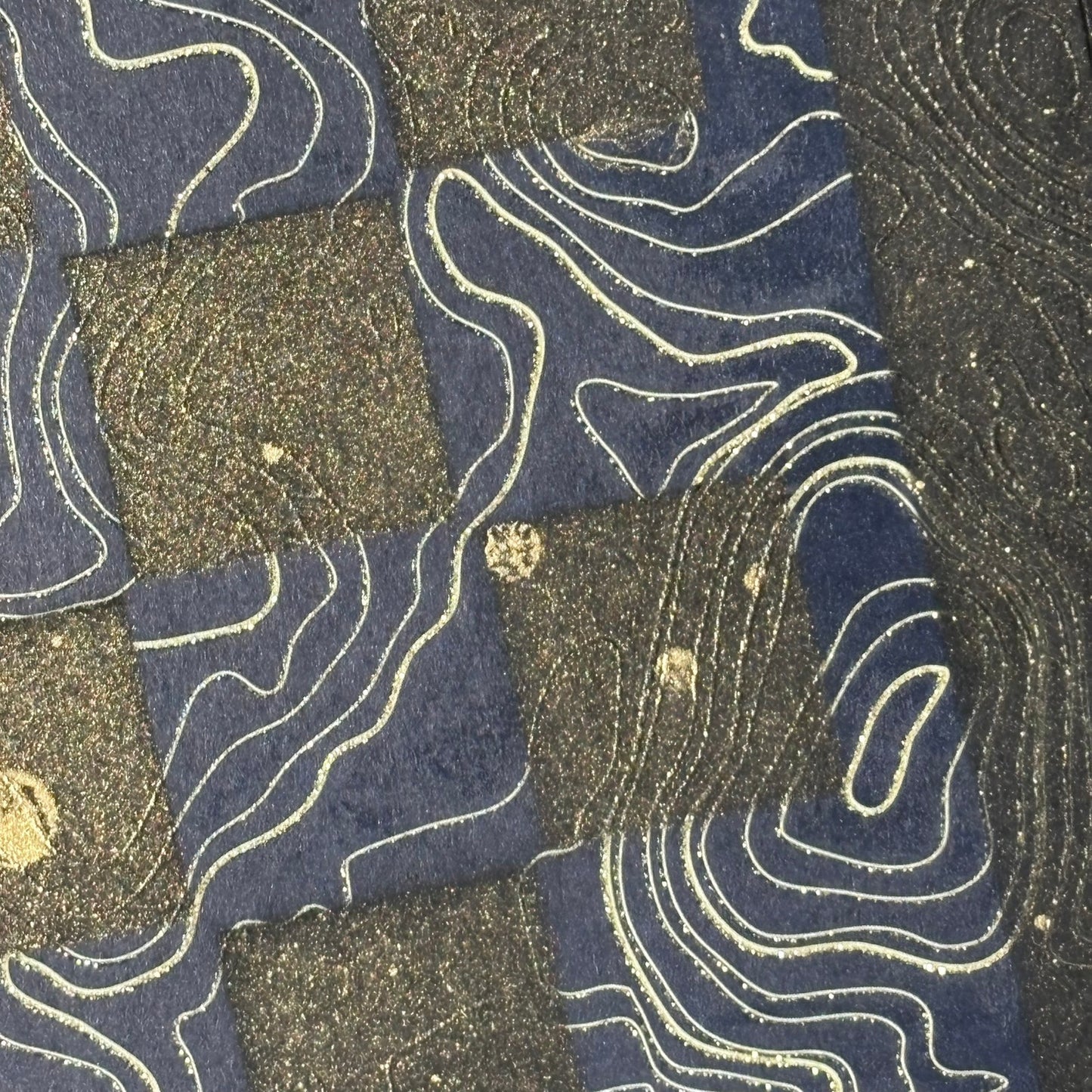 Vintage Gold Swirl - Scrapbook Chess Board