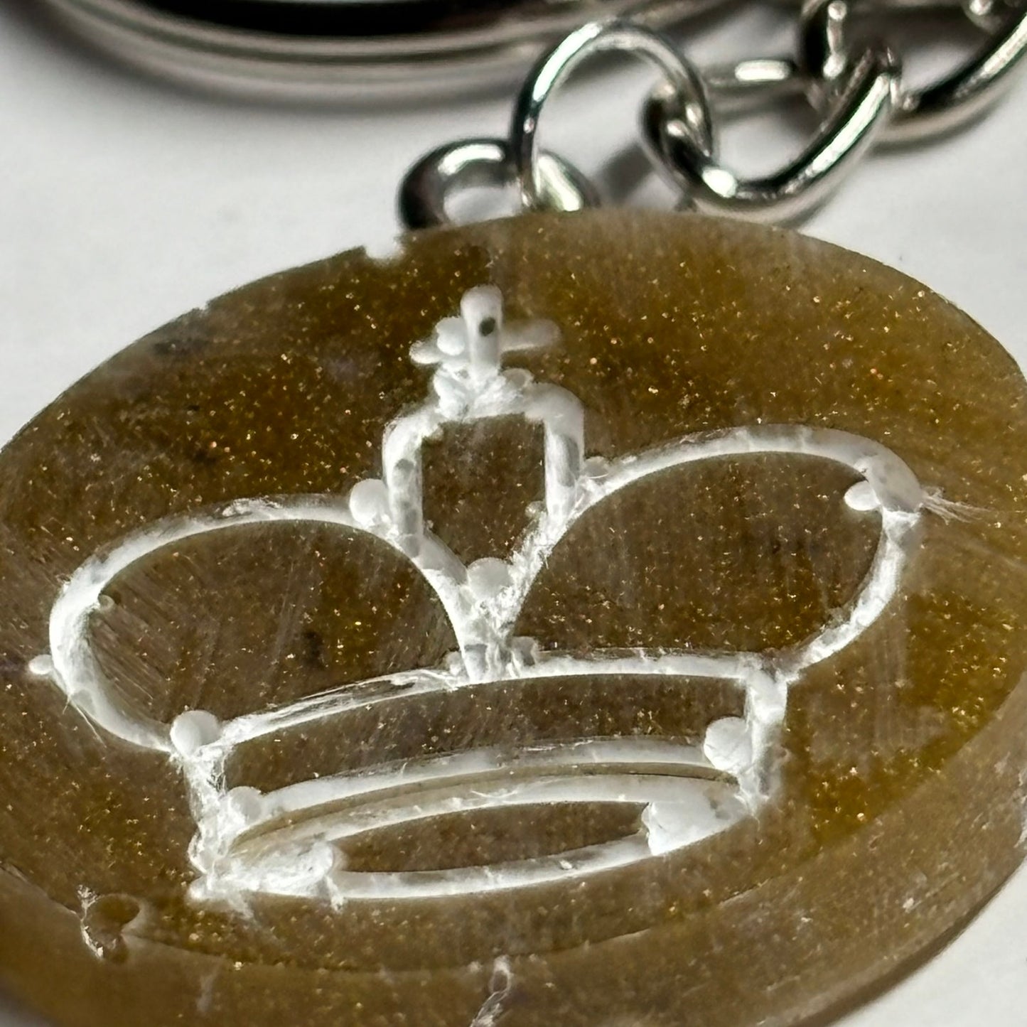 Brown King - Handmade Resin Keychain