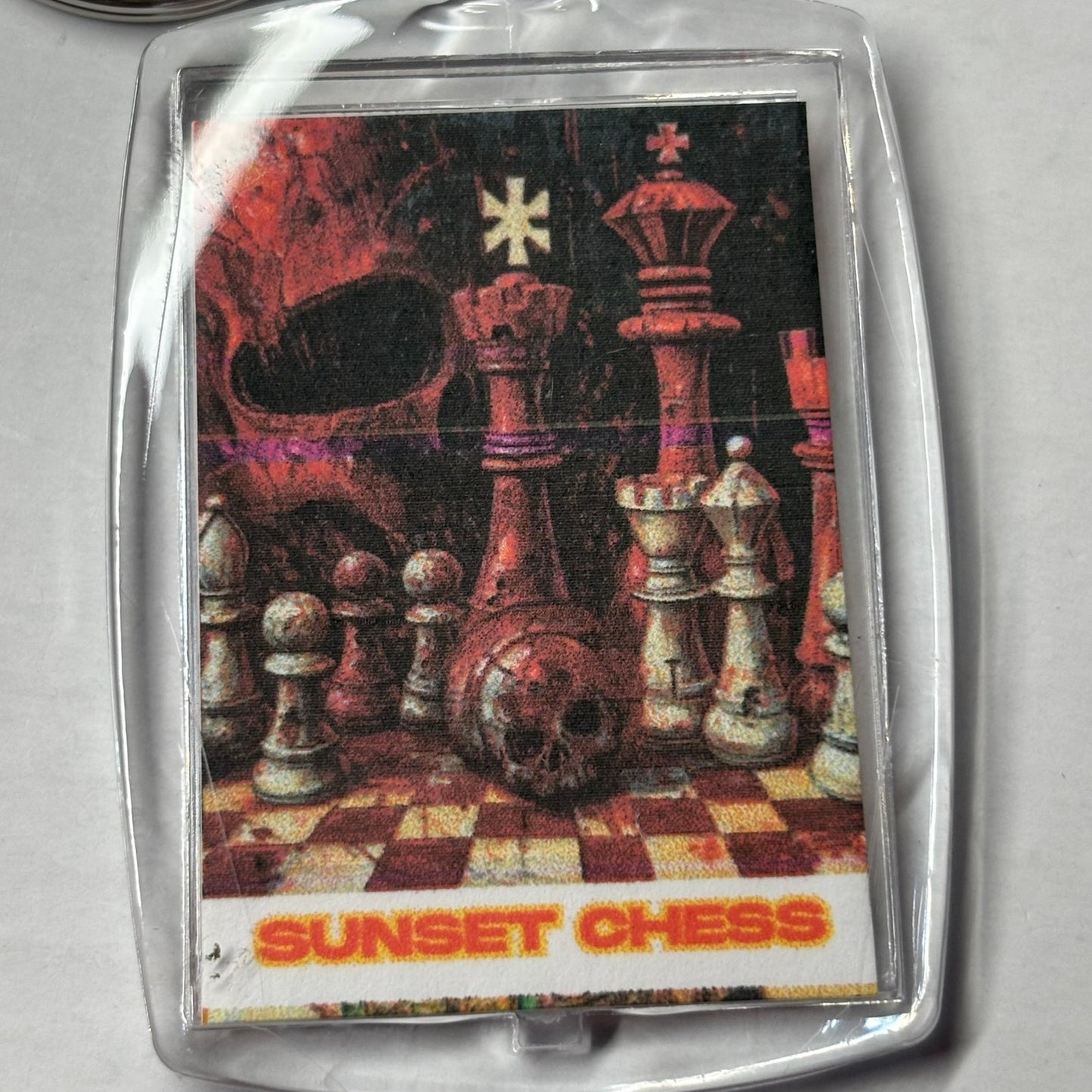 Scary Red - Chess  Photo Keychain