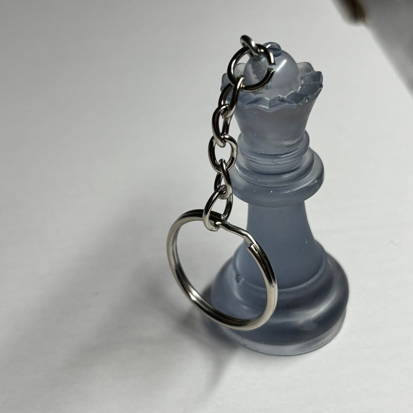 Translucent Blue Queen - Handmade Resin Keychain