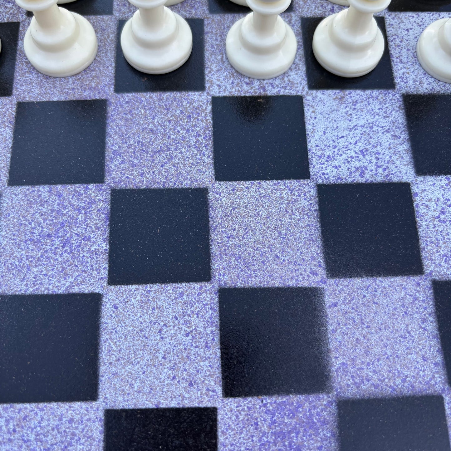 Purple Mist - Painted Chess Set