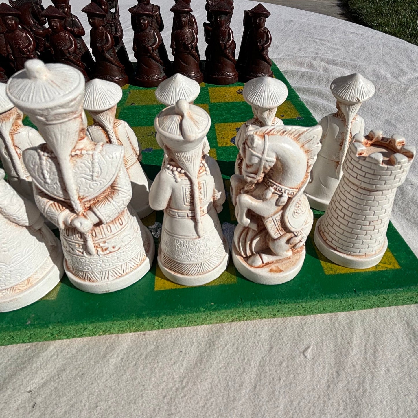 Green Bay Yellow Chrome Drip - Chinese Edition Chess Set