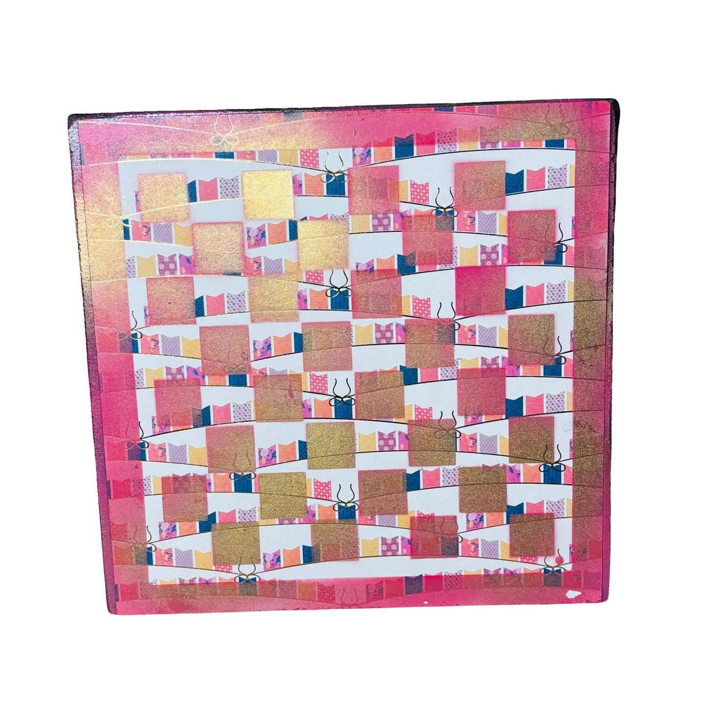 Golden Pink - Scrapbook Chess Board