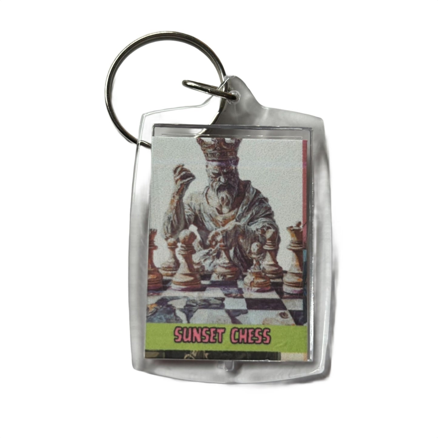 Stone King - Chess  Photo Keychain