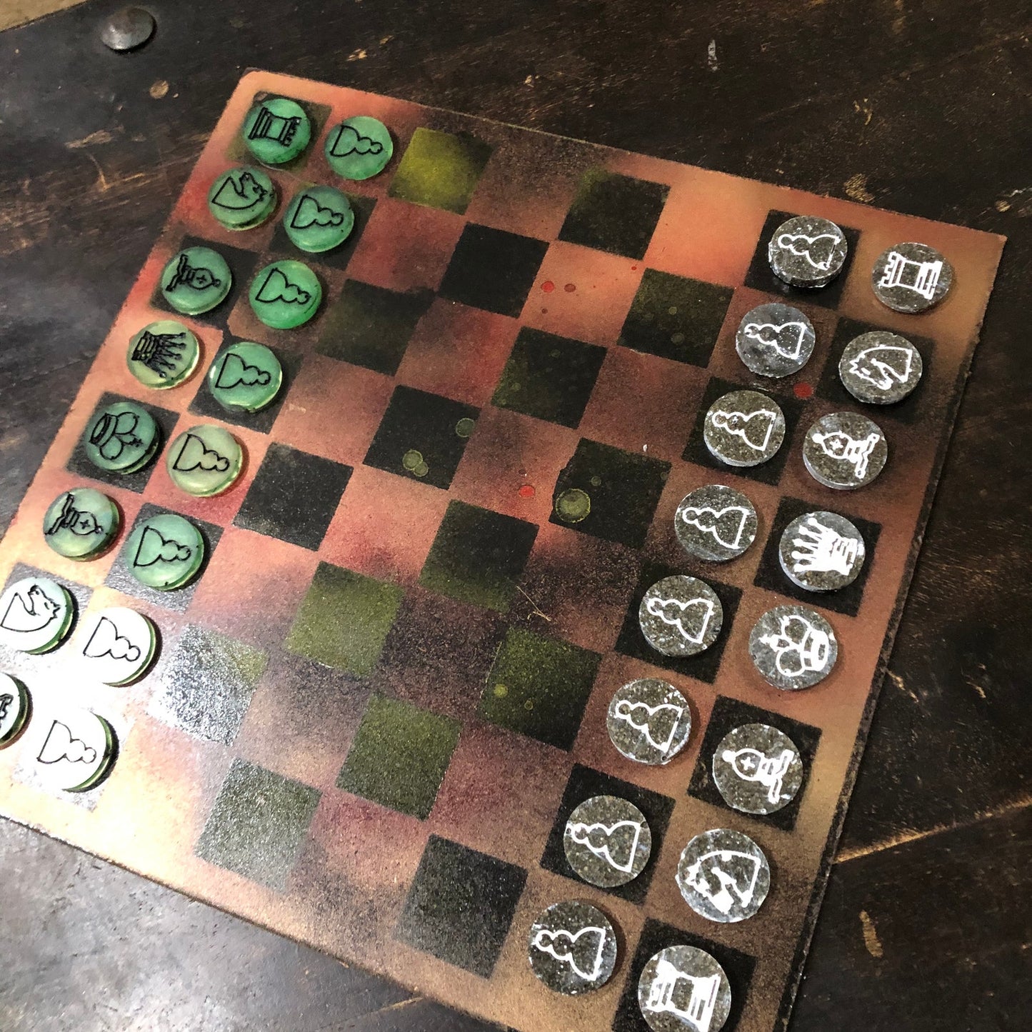 Toxic War - Painted Chess Set