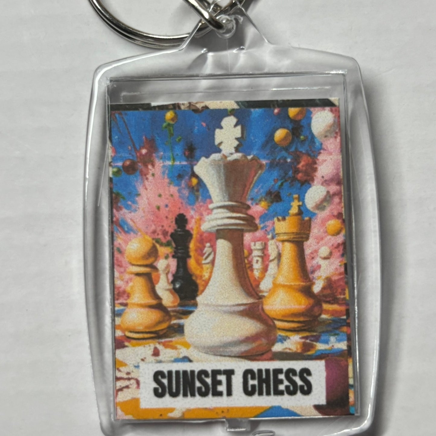 Splash Springs - Chess  Photo Keychain