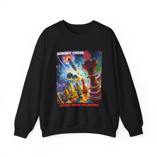 Space Galaxy - Black Chess Crewneck Sweater