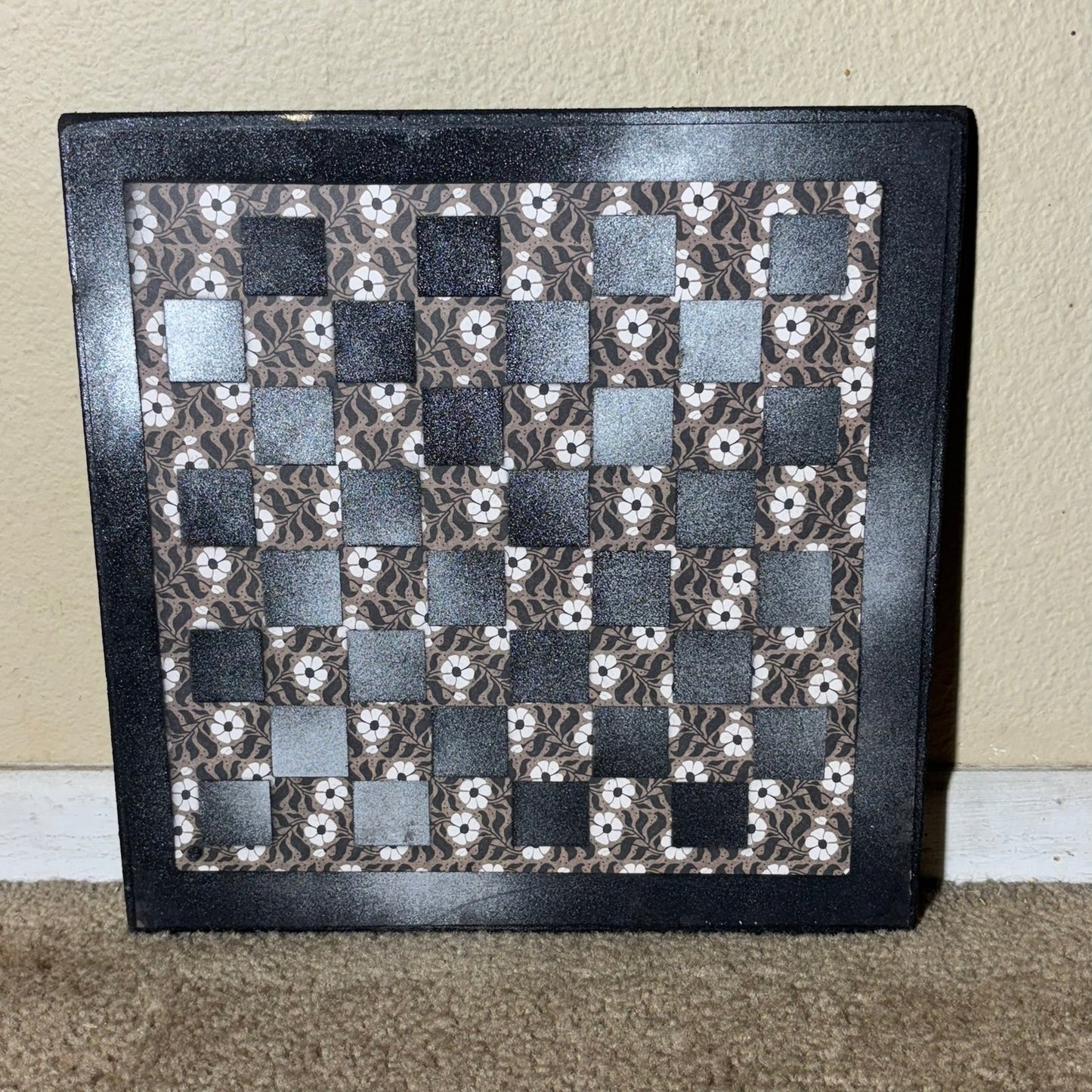 Vintage Mist - Scrapbook Chess Board