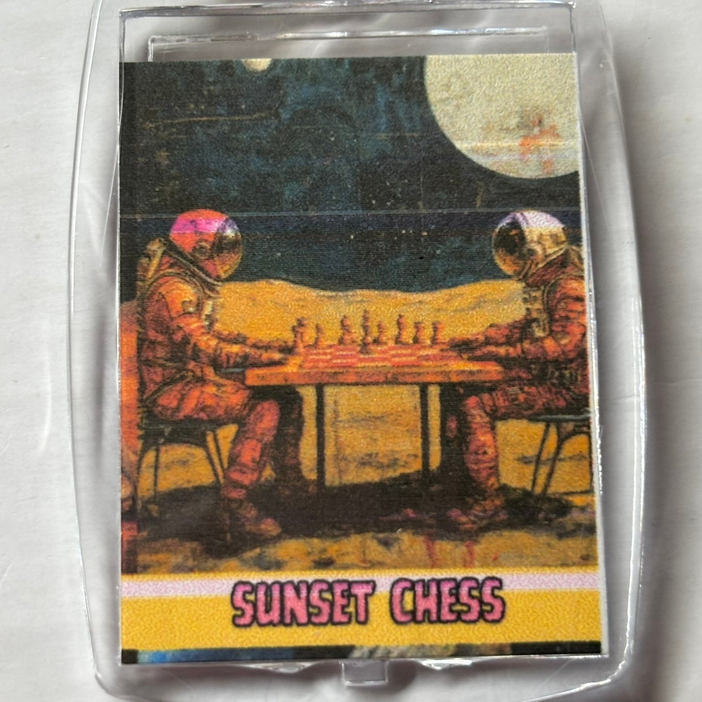 Space Play - Chess  Photo Keychain