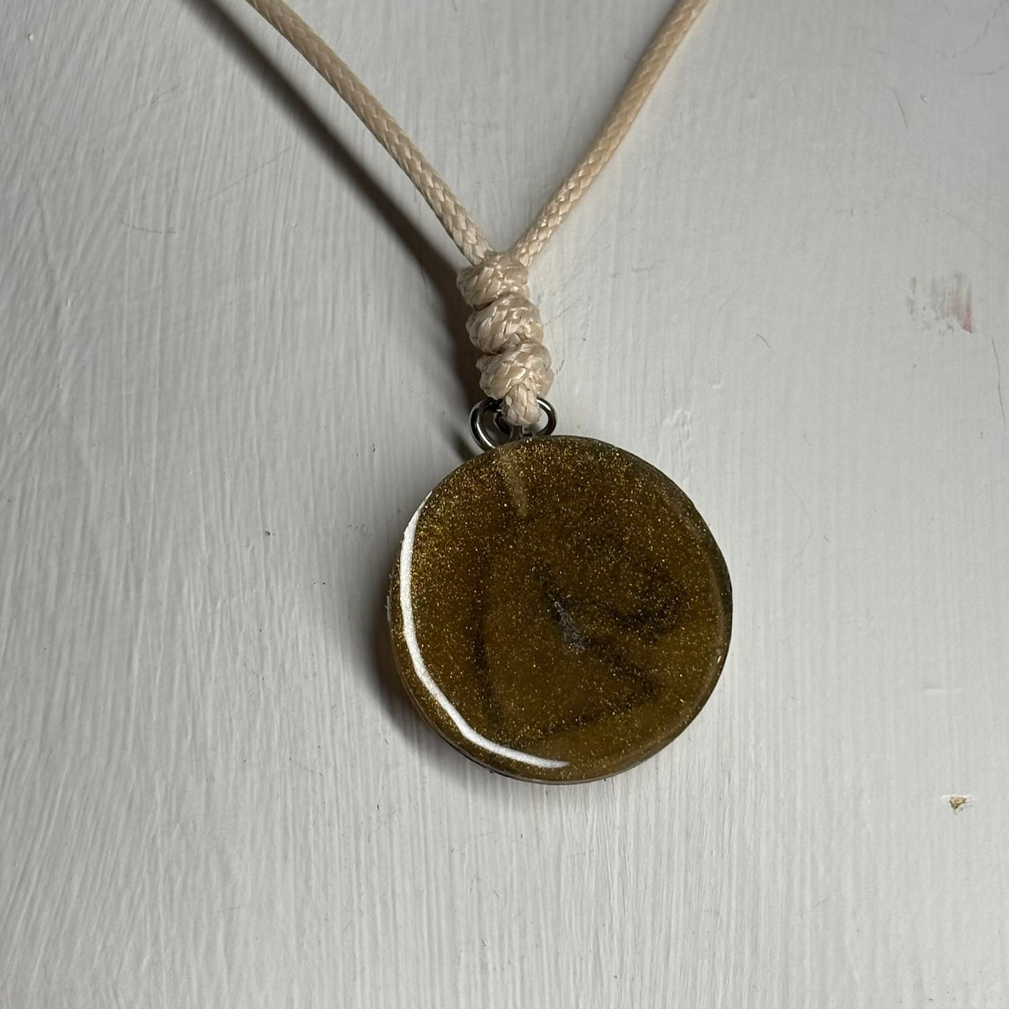 Dark Brown Knight - Handmade Resin Chess Necklace