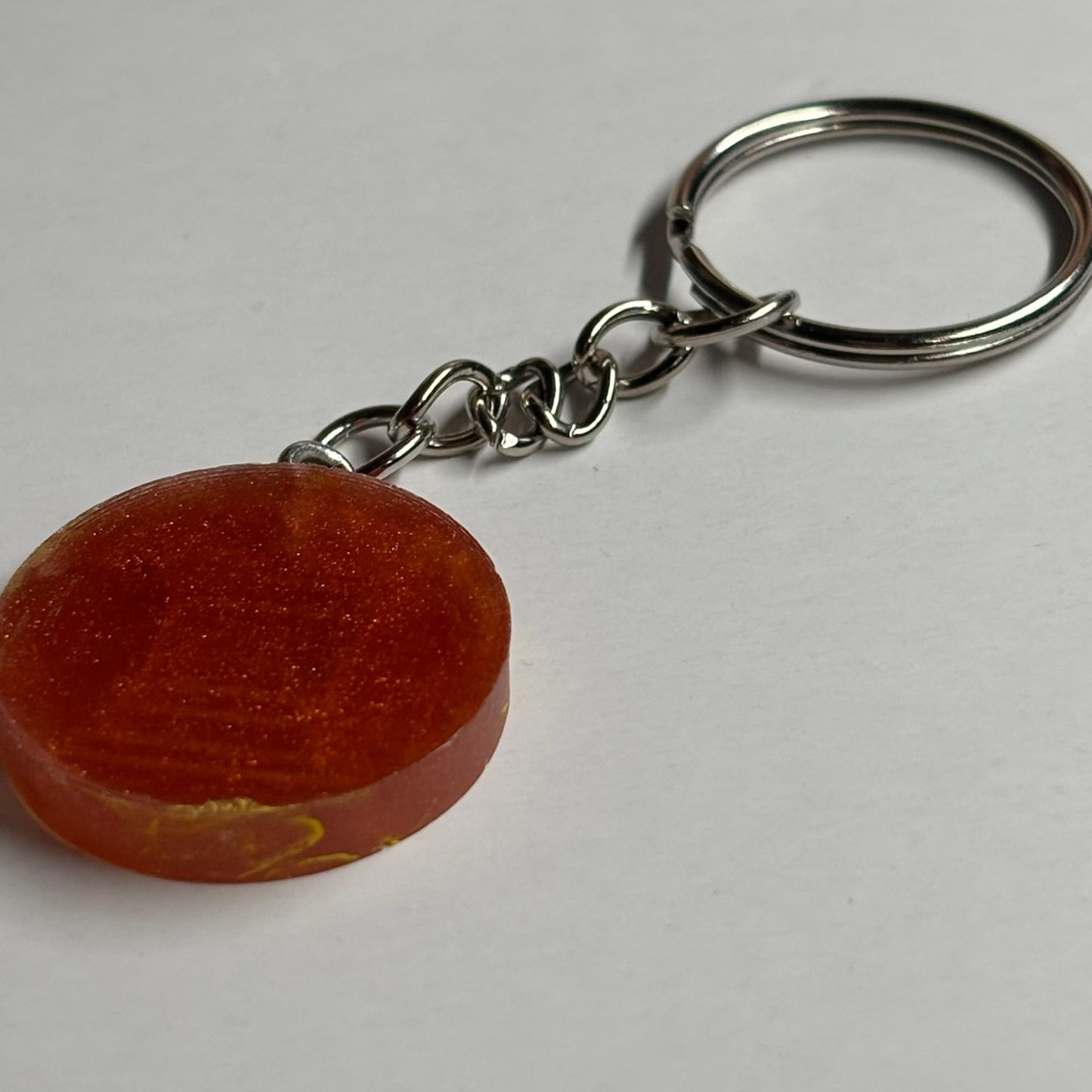 Red Rook & Yellow Lining - Handmade Resin Keychain - Flat Edition