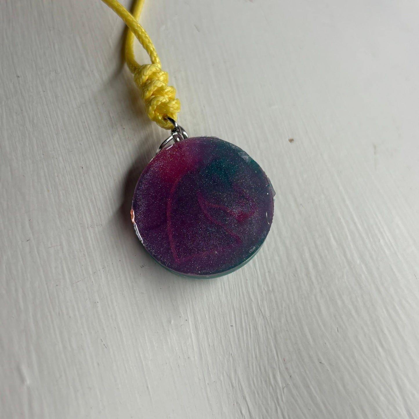 Green Space Knight - Handmade Resin Chess Necklace