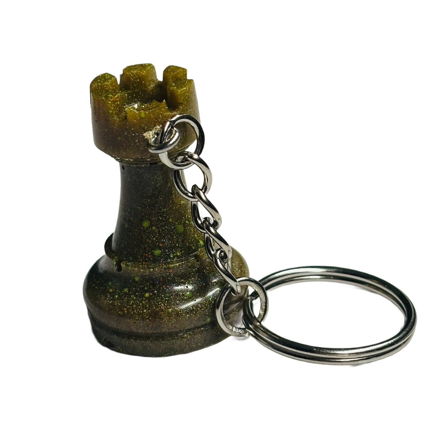 Brown Rook - Handmade Resin Keychain