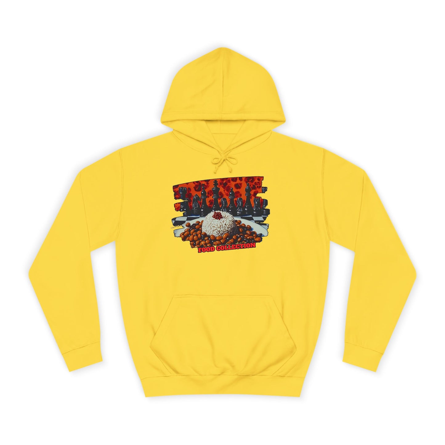 Beans & Rice - Yellow Chess Hoodie