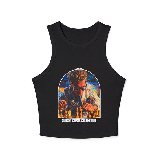 Mr. Cool - Women's Black Chess Tank Top